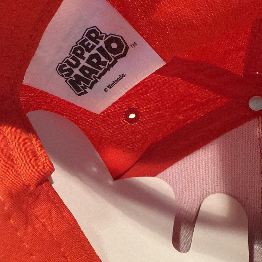 Nintendo Super Mario Red Cosplay Snapback Hat Cap Official Cappy New with Tags - Picture 4 of 4